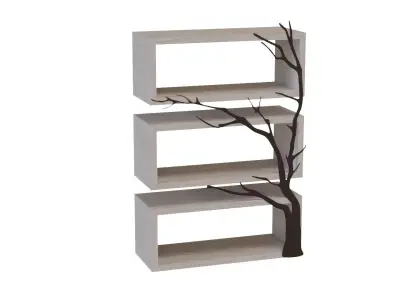 Shelf in modern style 3D model