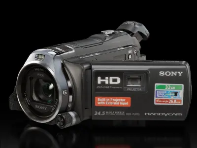 Sony HDR-PJ810 camcorder Low-poly 3D model