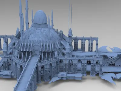 Grand Dark World Grand Temple Dome 4  3D model