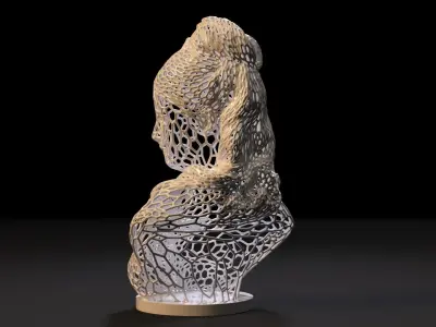 Bust girl 3D print model