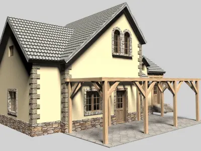Family house 3D model order