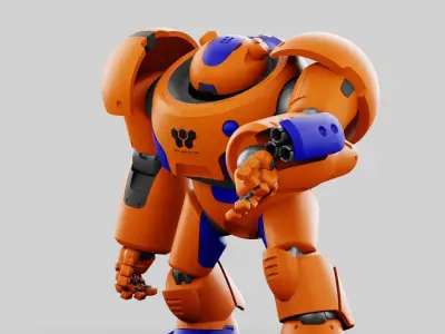 BATTLE DROID FELIX RIGGED 3D model
