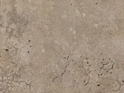 Cracked Concrete Wall PBR Texture