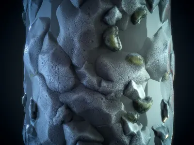 Stone Floor Stylized Material - VOL 22 - Maps - SBsar Texture
