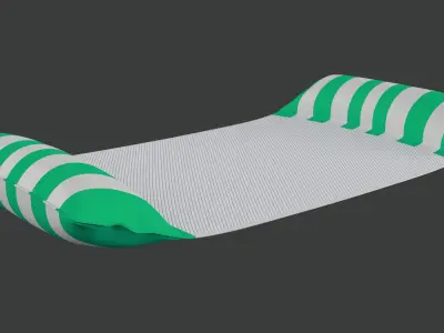 Inflatable Pool Float Low-poly 3D model