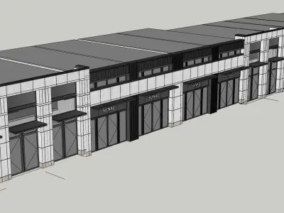 neoclassical retail 3d model 3D model