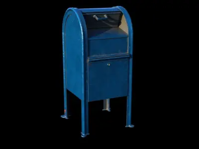 Mailbox mail box Low-poly 3D model