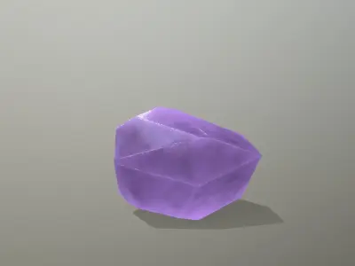 Crystal Set Low-poly 3D model 9