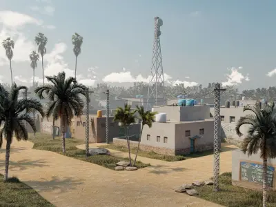 village Model 3D model