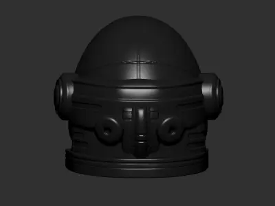 helmet high poly sculpt 3d printable ver 7 3D model 3D model 195