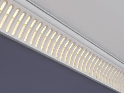 Decorative Ceilling Lighting Plaster 3D model