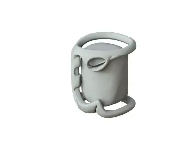 SciFi Shape Object Low Poly Low-poly 3D model get