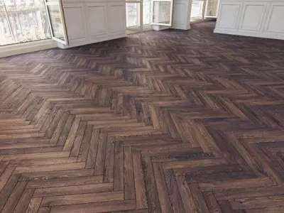 Herringbone parquet 32 WITHOUT PLUGINS 3D model