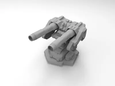 sci-fi weapon 6 3D print model