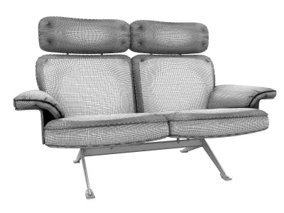 DS 31 112 2 Seater Sofa High Back 3D model