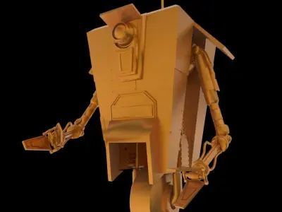 Claptrap star wars robot 3D model