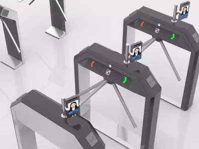 Automatic Turnstiles Gate 3D model