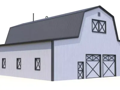 Farm Barn  19 PBR Low-poly 3D model
