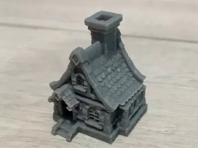 Medieval house 3D print model