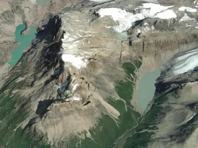 Mount Cerro Aniversario Patagonia Argentina 3D model