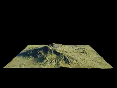 hyper realistic large scale  landscape 3D model