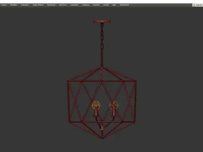 ASTRID CHANDELIER Low-poly 3D model