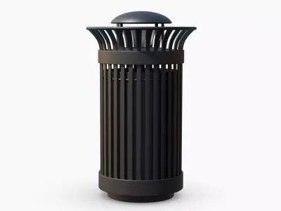 NYC Long Trashcan 3D model
