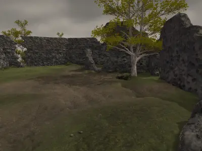 Unity ready Level Design - Fantasy - Nature Low-poly 3D model