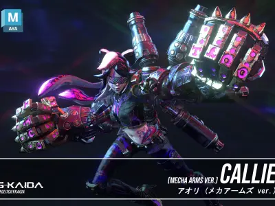 Char - Callie with Mecha Arms 3D model