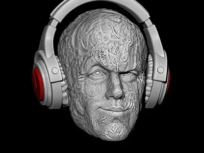 SPIDERMAN HEADPHONE  3D model