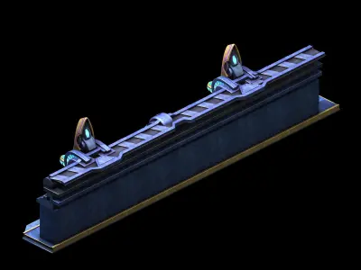 Retaining wall 03 3D model