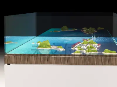 Shanghai Yangshan Container Shipping Terminal 3D model