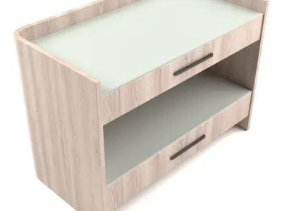 Universal Furniture - Nina Magon Nightstand 941B360 Low-poly 3D model