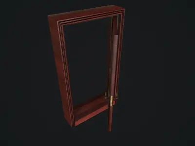 Door Animated pbr Low-poly 3D model