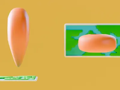 Marketing Icons - Maps Low-poly 3D model