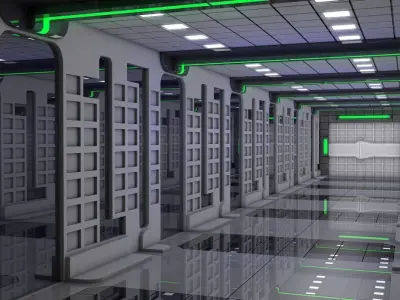 Sci Fi Corridor  3D model