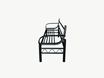 Metal Bench 3D model