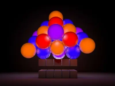 c4d Light ball animation 3D model