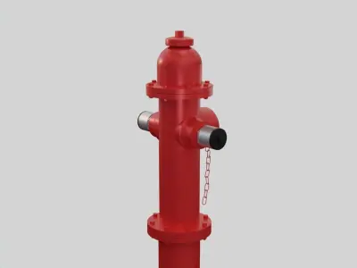 Fire Hydrant 10 - Safety and Emergency Equipment Low-poly 3D model