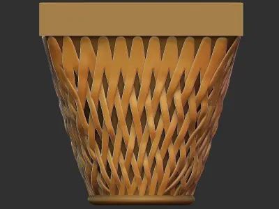 Church Columns palm hand made 3D model