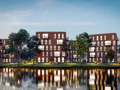 Lake houses LUMION12 ARCHICAD SKETCHUP 3D model