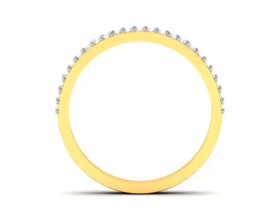 Diamond Ring For Women 3d Print Model 3D print model 44