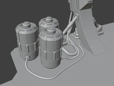Star Gate Structure Low-poly 3D model