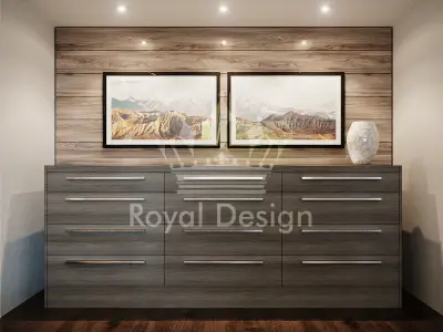 Realistic Interior Corona Bedroom Low-poly 3D model