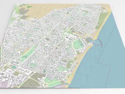 Cityscape Ashdod Israel 3D model