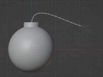 Rounded Bomb-Animated 3D model