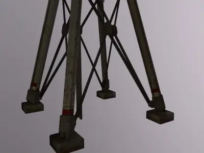 Antenna Low-poly 3D model