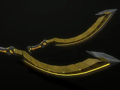 Sci-Fi Sword  Low-poly 3D model