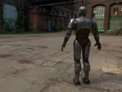 Robocop Low-poly 3D model