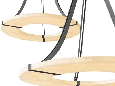 Alabaster Halo Pendant Light 3D model